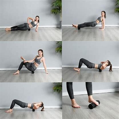 Yoga studio using EPP foam rollers